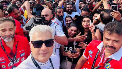 Ajith Kumar wows fans at Sepang, Malaysia poses for over 500 individual photos - Watch VIRAL video