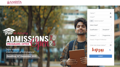 Amrita Vishwa Vidyapeetham PhD admissions phase 2 begins: Check minimum eligibility, registration details here