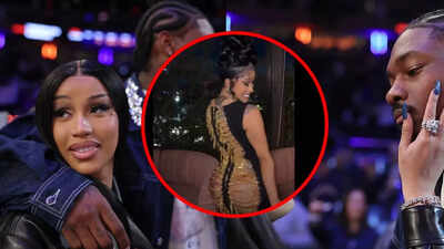 "Party at the back" Cardi B's bold high risk fashion stuns fans as she steps out in a bare back gold chain dress for Stefon Diggs’ birthday