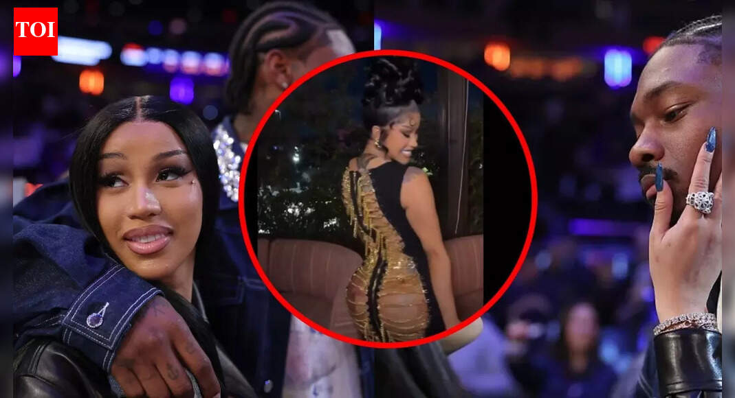 Cardi B stuns in bold bare-back gold chain dress at Stefon Diggs’ birthday