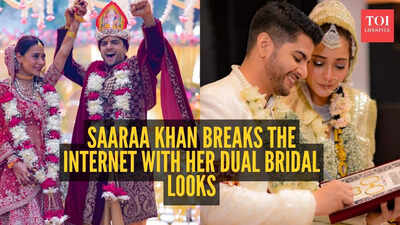 Two traditions, two iconic outfits: Saaraa Khan nails both her Vivah and Nikah looks