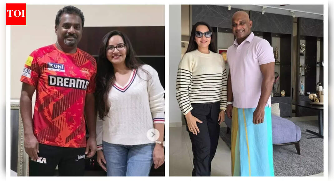 When Happu Ki Ultan Paltan actress Geetanjali Mishra met Sri Lankan cricket legends!