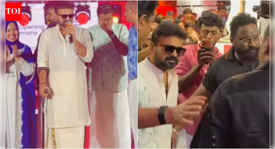 Kunchacko Boban spotted with walking stick and bandaged ankle; fans concerned over injury - Watch VIDEO