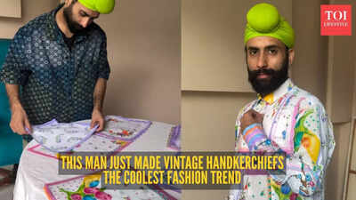 This Indian influencer turned vintage handkerchiefs into a fashionable shirt and the internet is officially obsessed | Watch