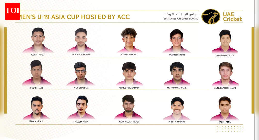 UAE announce 15-member squad for Men's U-19 Asia Cup; Yayin Rai to lead the side