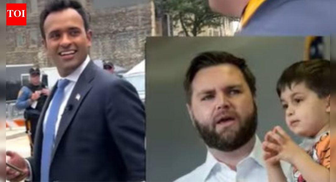 <div>'Come on': Vivek Ramaswamy cracks up when he's asked why JD Vance named his son 'Vivek'</div>