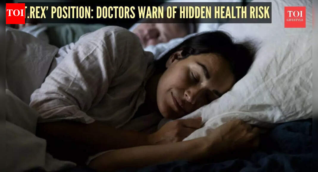 What is 'T.rex' sleeping position? Doctors warn of hidden nerve damage risk