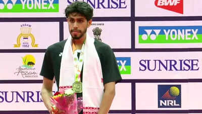 Guwahati Masters badminton tournament: Sanskar Saraswat clinches maiden Super 100 title; Tanvi Sharma finishes as runner-up | Badminton News – The Times of India