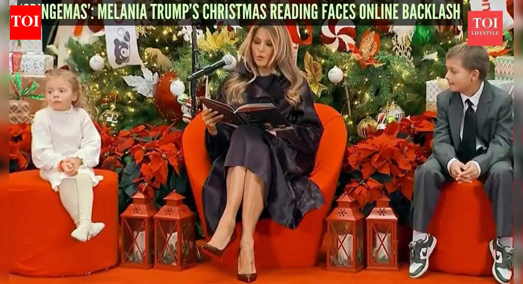 'Cringemas': Melania Trump's Christmas reading faces online backlash