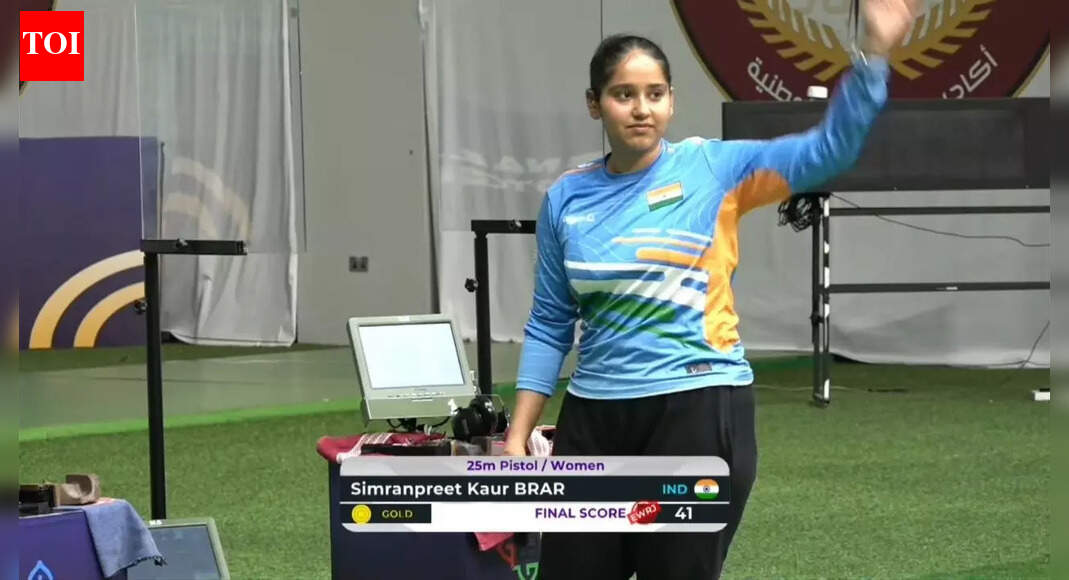 Shooting World Cup Final: Simranpreet Kaur Brar secures women's 25m pistol gold medal; Aishwary Tomar wins 3P silver