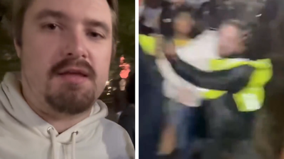 MAGA reporter claims he was ‘assaulted’ by 'violent leftists' at anti-ICE rally, says protesters tried to ‘steal his phone’