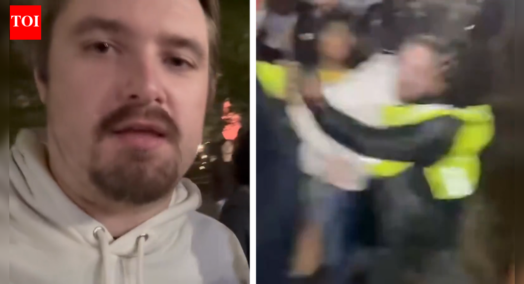 MAGA reporter claims he was ‘assaulted’ by 'violent leftists' at anti-ICE rally, says protesters tried to ‘steal his phone’