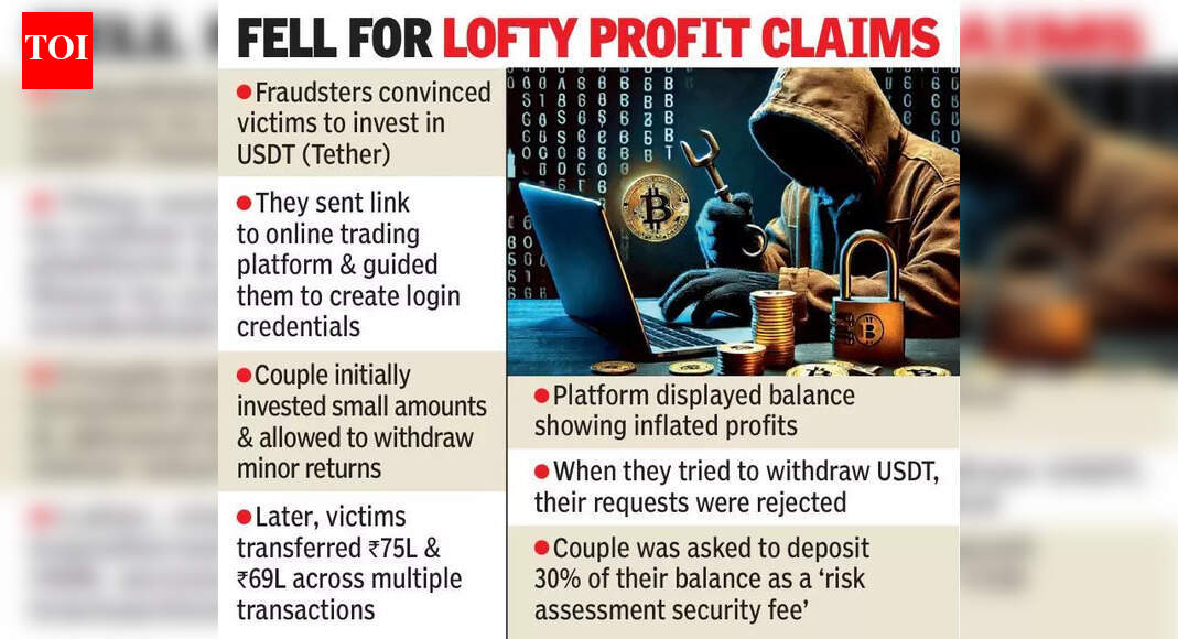 Vizag couple loses Rs 1.5 crore in cryptocurrency investment scam