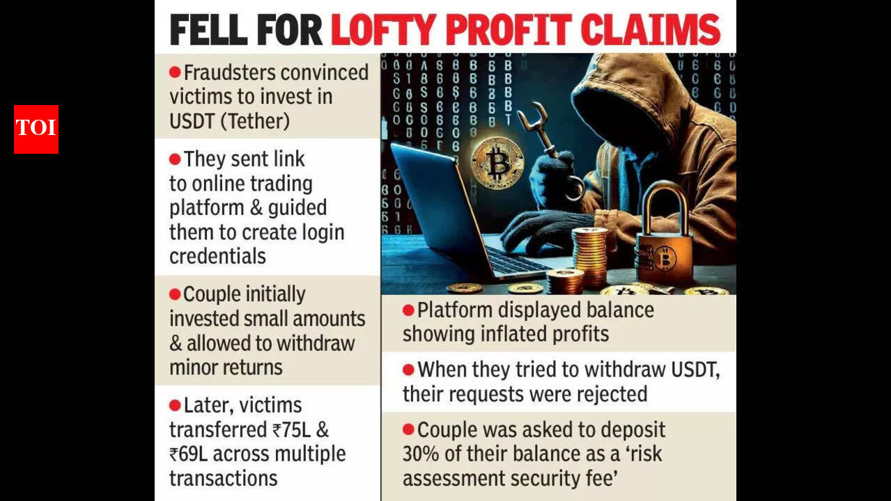 Vizag couple loses Rs 1.5 crore in cryptocurrency investment scam |  Vijayawada News - The Times of India