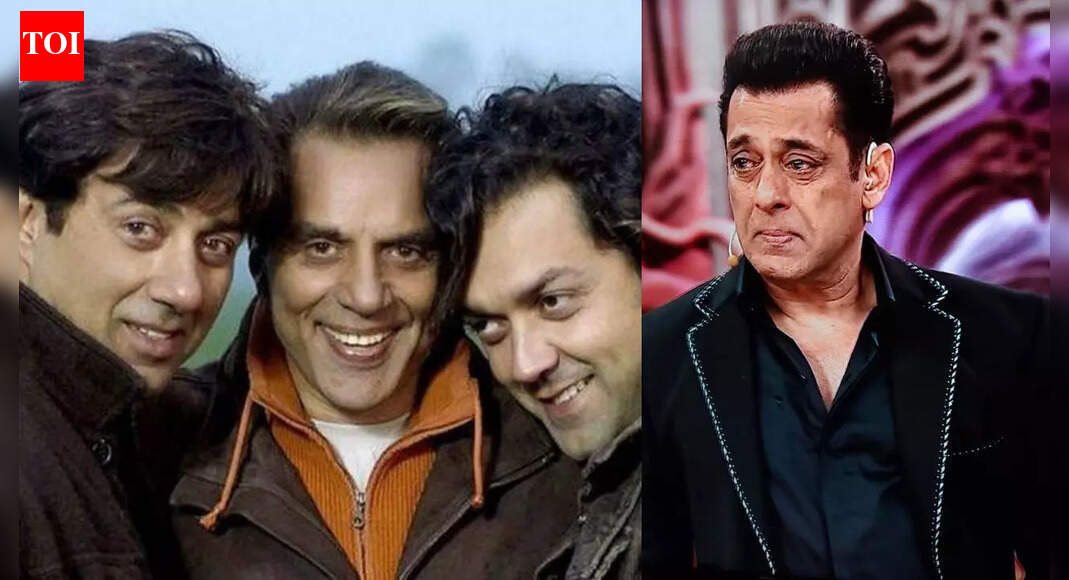 <div>Salman cries inconsolably remembering Dharmendra: 'Imagine how Sunny, Bobby..'</div>