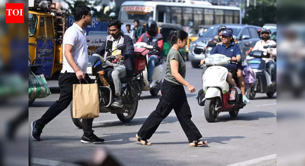 Blind spots and speeding cars make Gachibowli crossing a daily gamble