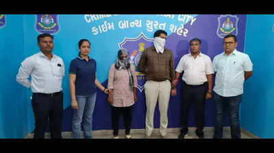 Woman, lawyer nabbed for 20L extortion in Surat