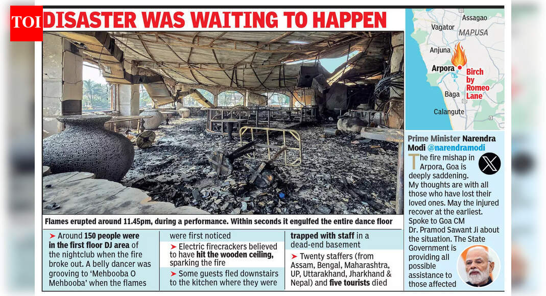 25 dead in Arpora nightclub inferno