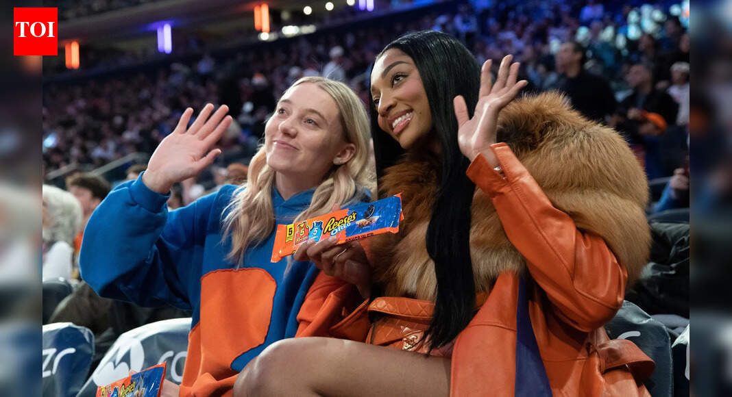 Image for WNBA stars Paige Bueckers and Angel Reese steal spotlight with dazzling courtside appearance at New York