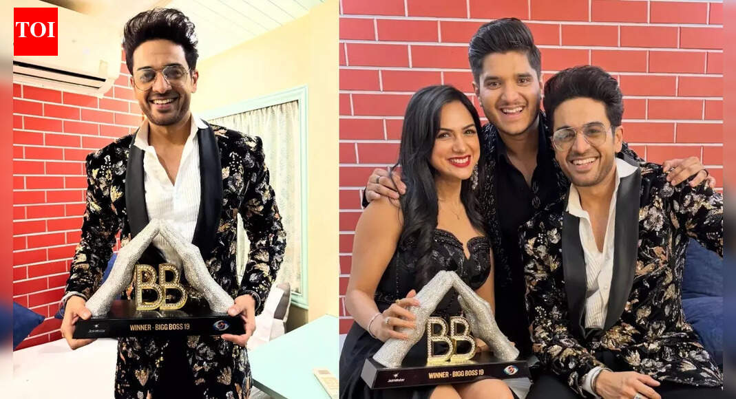 ‘Bigg Boss 19’ winner Gaurav Khanna’s FIRST post after lifting the trophy: Poses with wife Akanksha Chamola and Mridul Tiwari; ‘Greatful for your immense support’