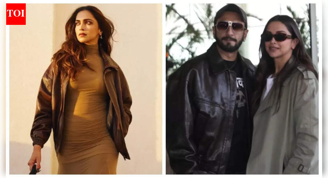 Deepika Padukone steals hubby Ranveer Singh's leather jacket to top off her look at Abu Dhabi Grand Prix - PICS