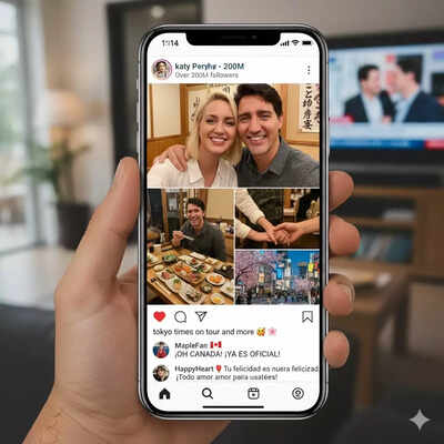 Katy Perry y Justin Trudeau oficializan su relación en Instagram