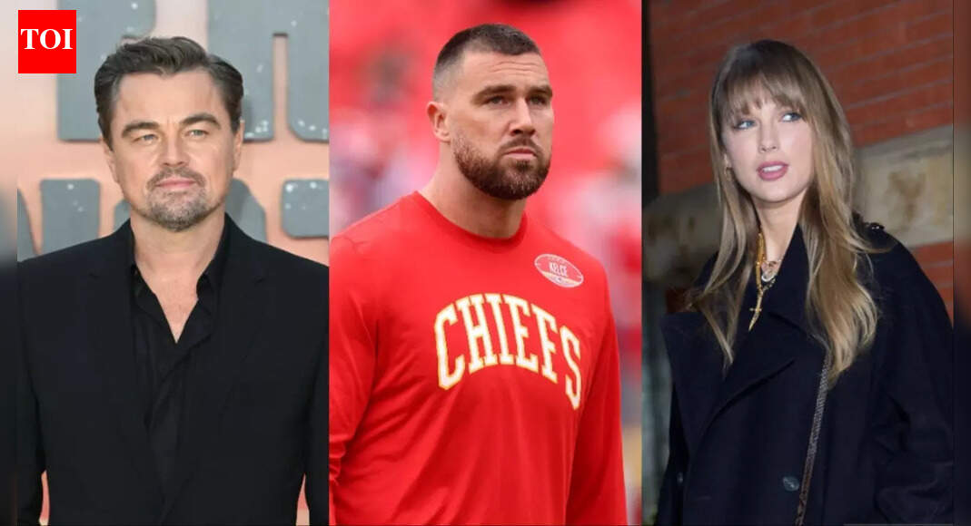 Leonardo DiCaprio was spotted cheering for Travis Kelce during the Chiefs vs. Texans game while watching from Taylor Swift’s suite