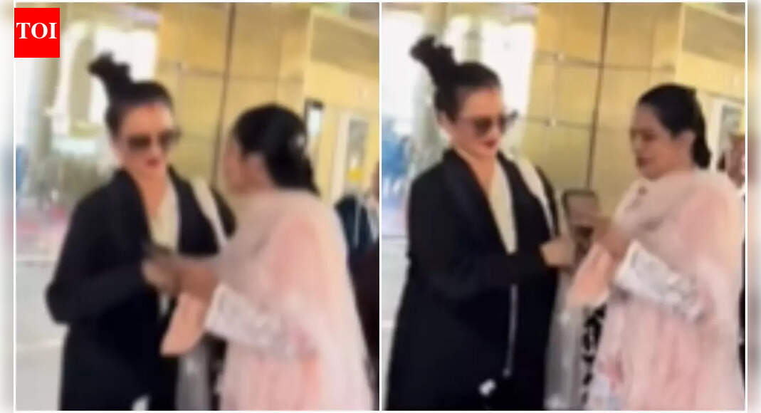 ‘Jaya Bachchan 2.0': Netizen tags Rekha as the veteran ignores fan at the airport, declines photo request