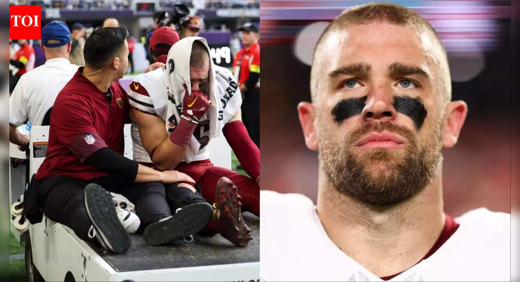 Zach Ertz latest injury update: Commanders TE reportedly looking at season-ending ACL injury after hard hit on right knee by Jay Ward