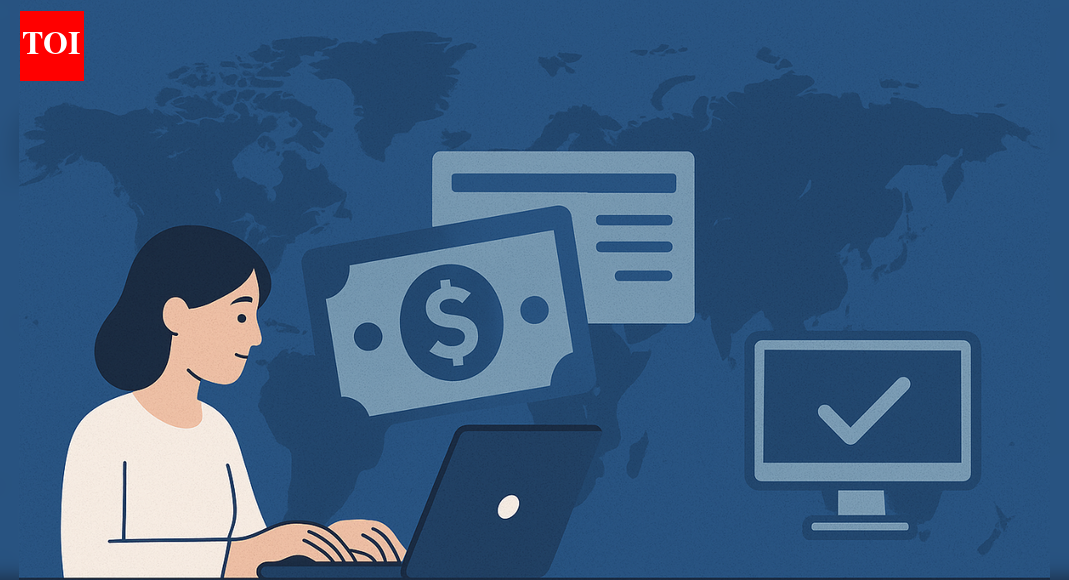 Can F-1 students work for US employers while temporarily outside America?