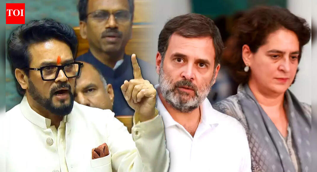 'Jinnah Ka Munna...': Anurag Thakur's Brutal Attack on Congress, Rips Apart Rahul, Priyanka Gandhi