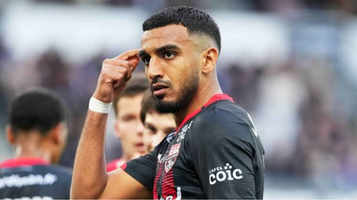  French midfielder Rayan Ghrieb scores a late match-winner, then falls into ditch during wild celebration in Berlin