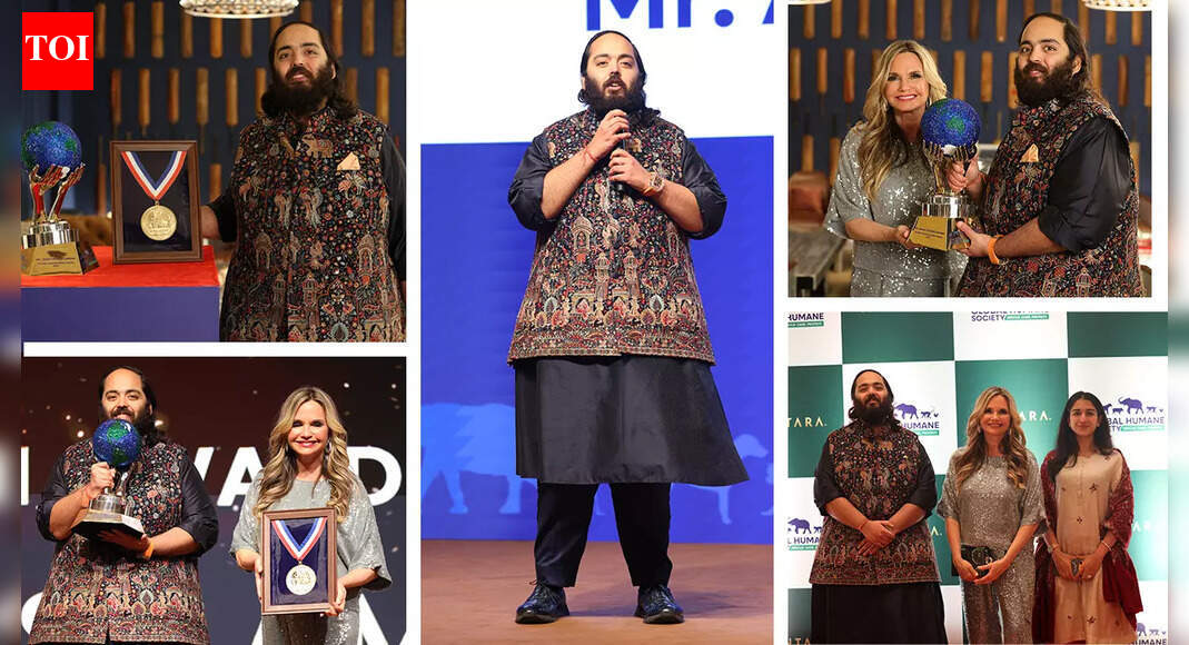 Anant Ambani receives the Global Humanitarian Award for leadership in wildlife conservation, becomes the youngest and first Asian honouree