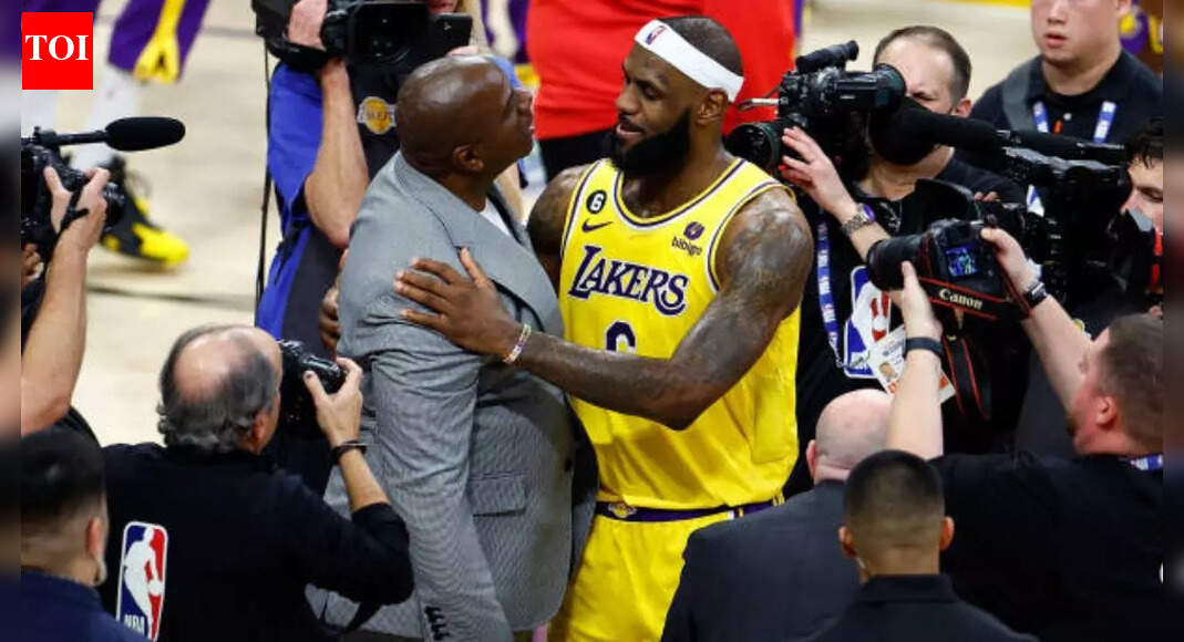 Magic Johnson showers heartfelt praise for LeBron James following game winning performance against 76ers