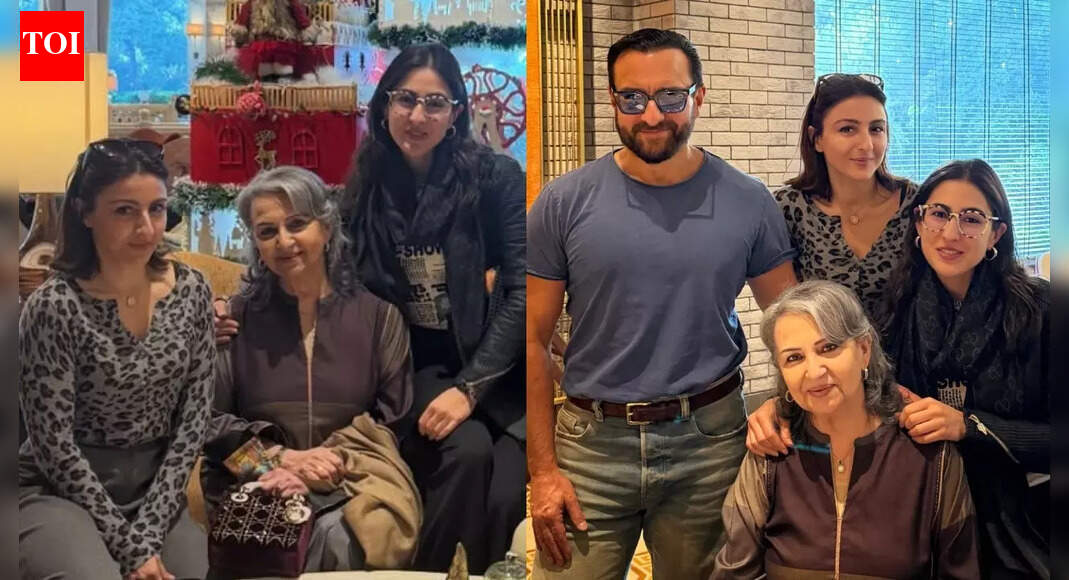 Kareena Kapoor Khan, Saba Pataudi miss Sharmila Tagore's 81st birthday celebrations; Saif Ali Khan, Soha pose with their mother, Sara Ali Khan calls her 'Suraj and Chanda'