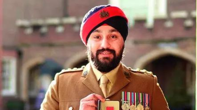 British Sikh man with roots in rural Punjab receives OBE from Princess Anne