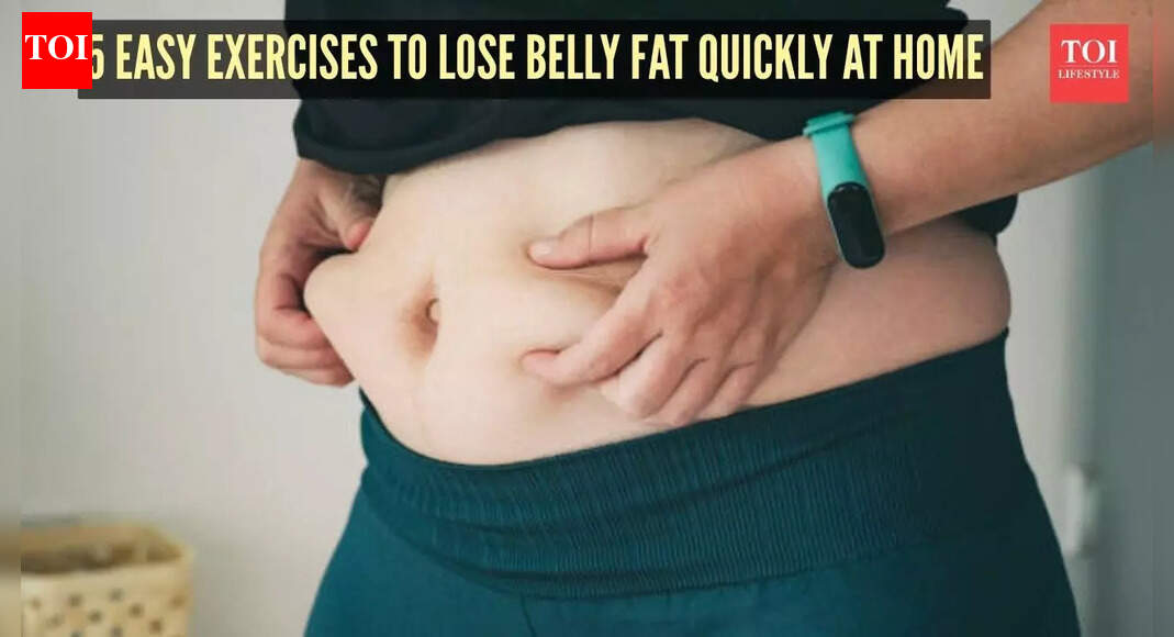 5 easy exercises to lose belly fat quickly at home