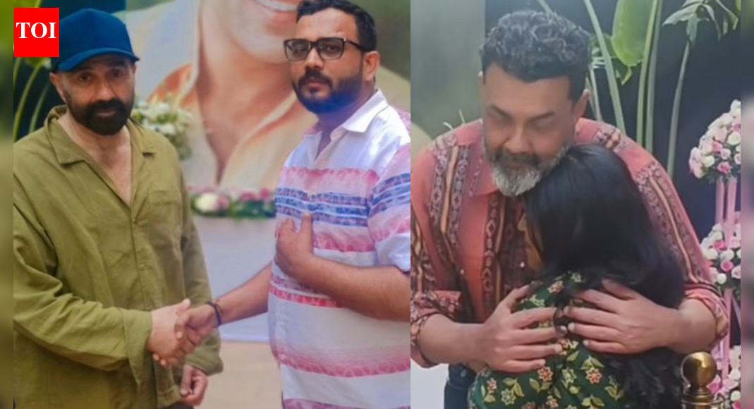 Sunny Deol and Bobby Deol get emotional as they greet fans and celebrate Dharmendra’s legacy at Juhu home: PICS