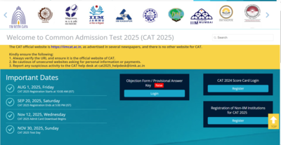 CAT answer key 2025 objection window opens at iimcat.ac.in: Direct link to raise challenges here