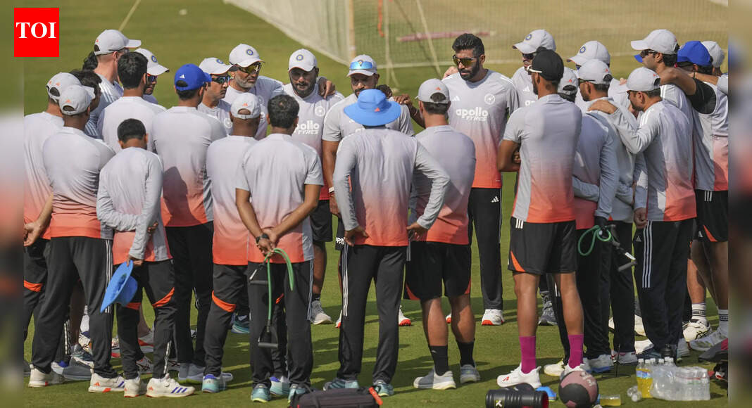 IND vs SA 팀 인도 연습 장면