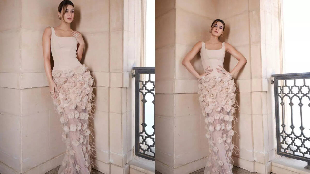 Kriti Sanon Stuns At Red Sea Film Festival In Floral Nude Gown