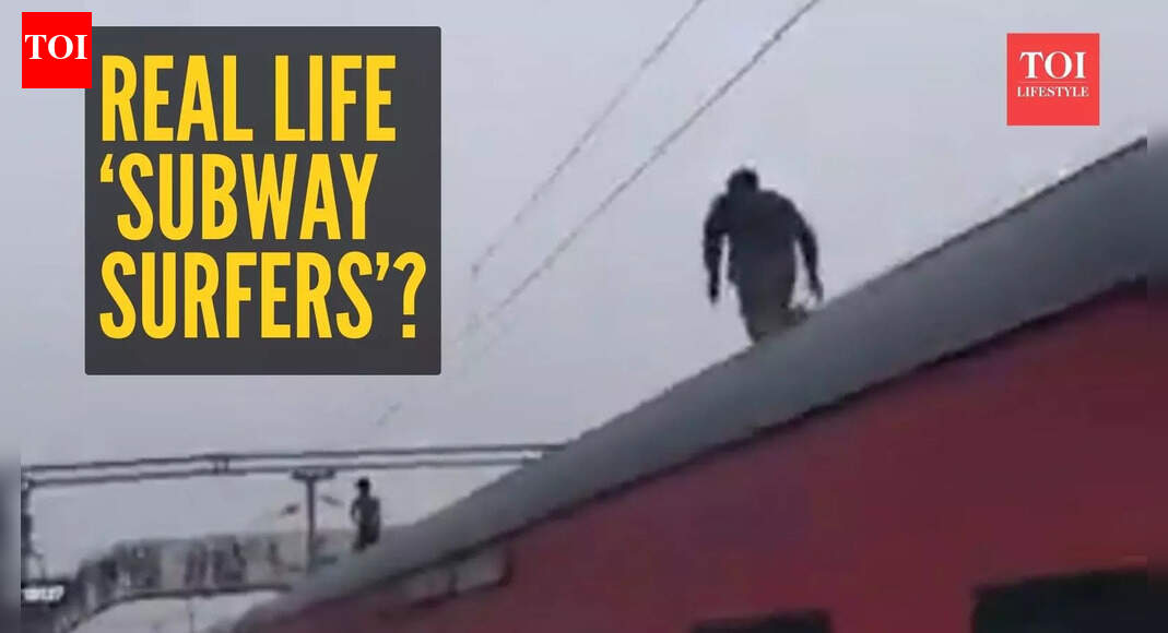 Real life ‘Subway Surfers’? Man runs on roof of moving train in UP– here’s what happened next