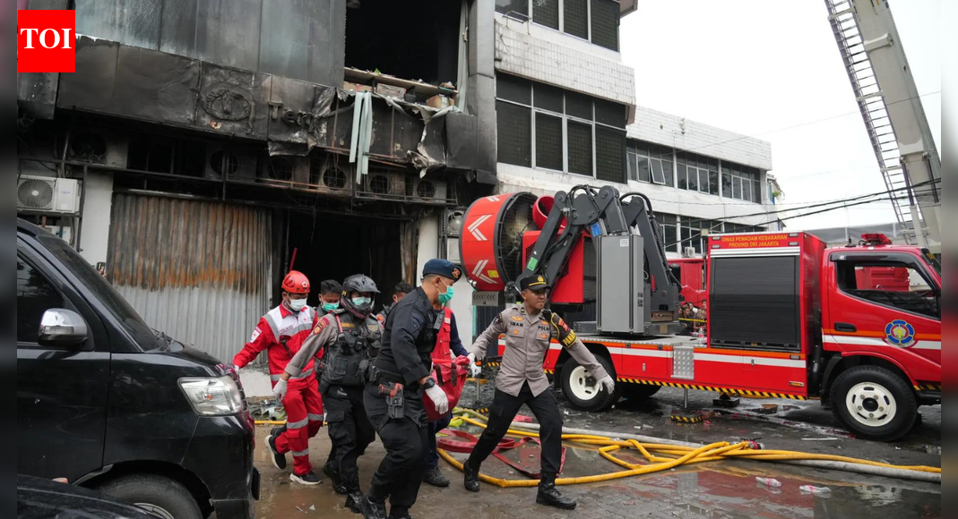 Indonesia fire: Massive blaze engulfs seven-story office building in Jakarta; 17 killed