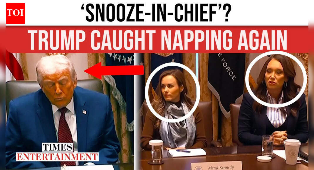 Trump Dozes Off At Farm Briefing, Memes Flood Web