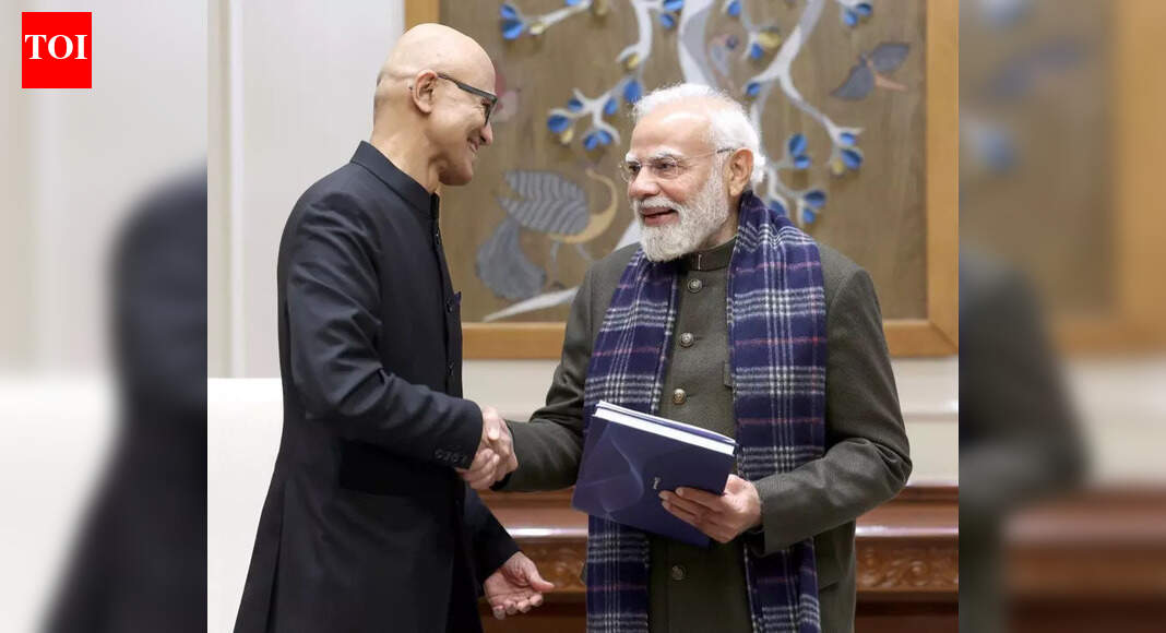 Mega investment: Nadella meets PM; Microsoft commits record $17.5bn for India's AI future