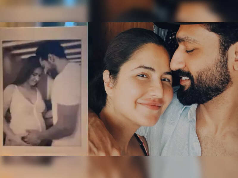 Vicky Kaushal and Katrina Kaif celebrating with their baby boy