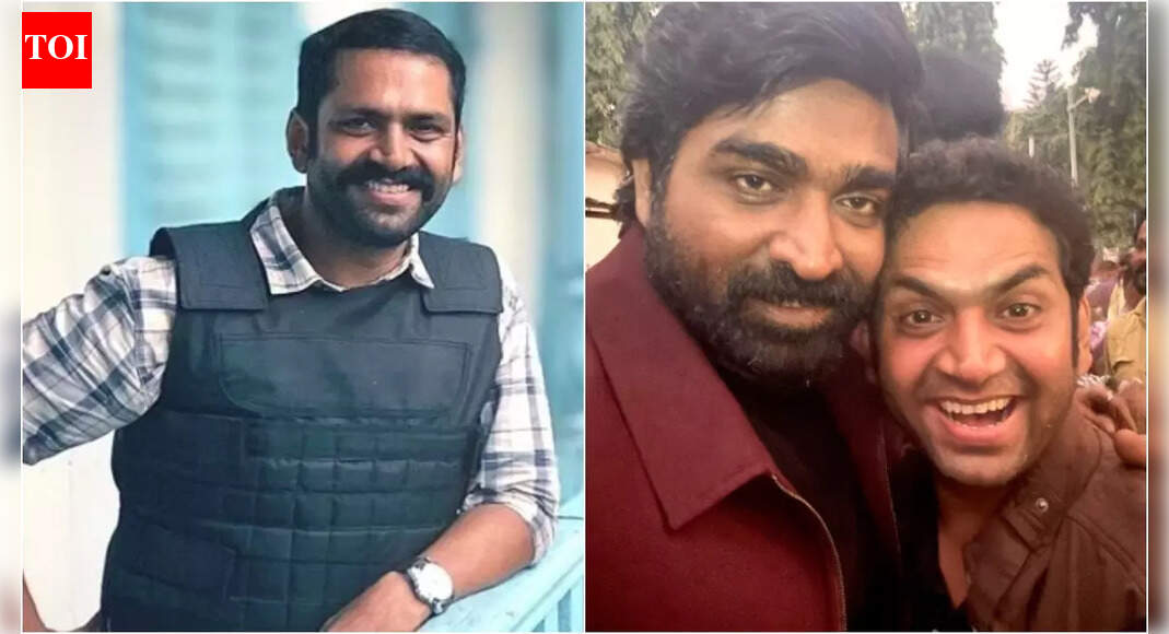 Sharib Hashmi drops a picture with Vijay Sethupathi from the sets of 'The Family Man 3'; captions, 'Yeh Raj and DK Universe hai'