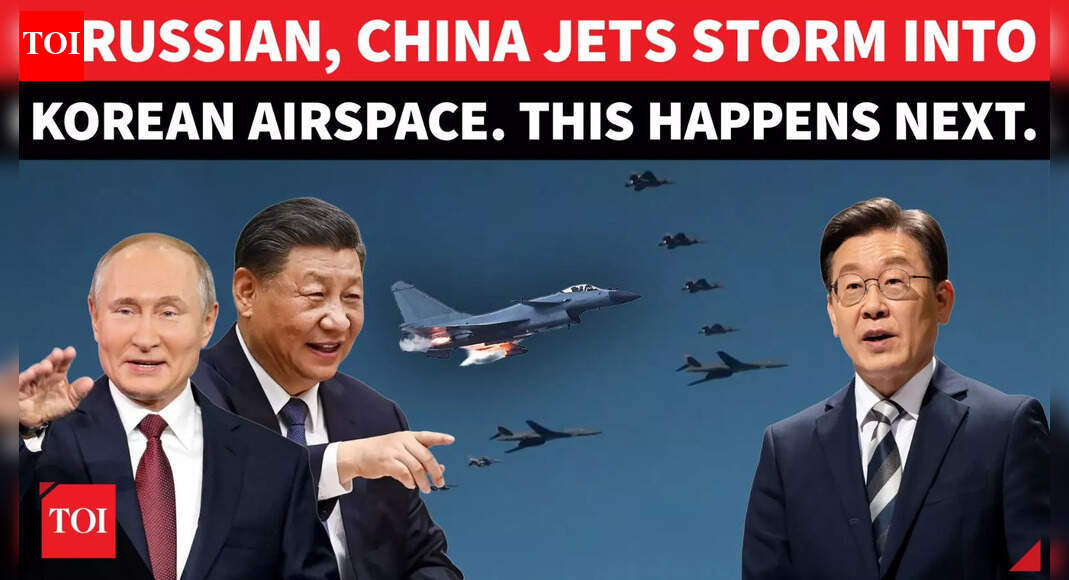 Putin &amp; Xi's 9 Warplanes Trigger Red Alert In Trump Ally Nation; South Korea Scrambles Jets | Watch
