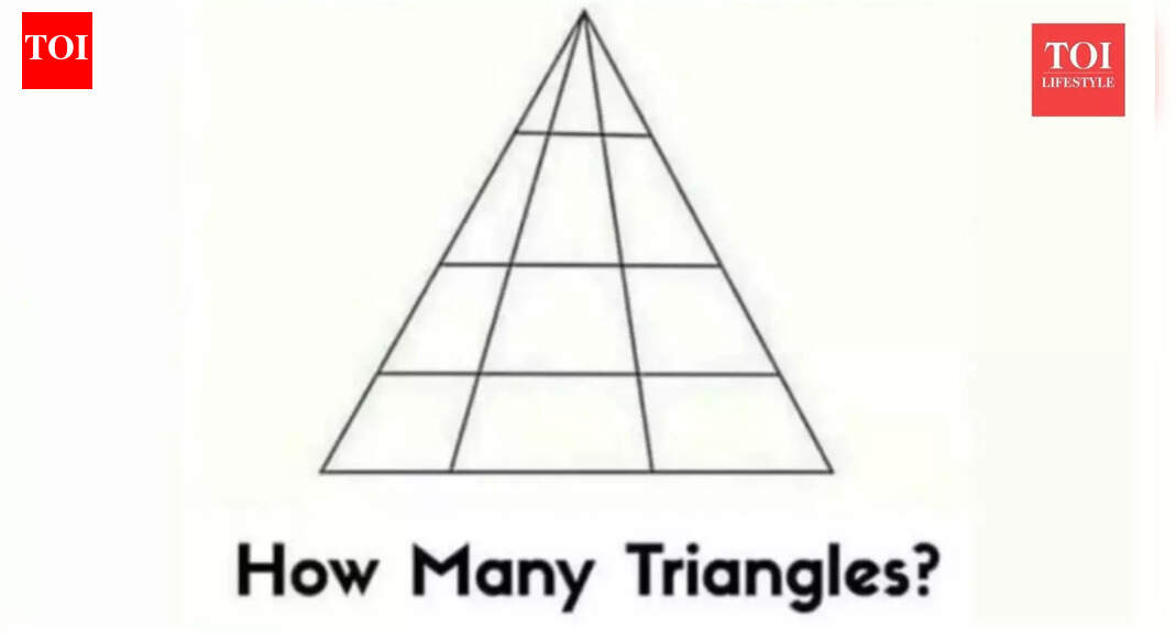 ब्रेन टीज़र: केवल उच्च बुद्धि और उत्कृष्ट रचनात्मकता वाला व्यक्ति ही त्रिकोणों की सही संख्या गिन सकता है |