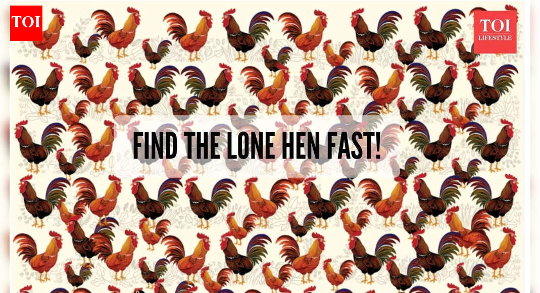 चुनौती: 100 में से केवल 1 ही 10 सेकंड से भी कम समय में इन मुर्गों के बीच छिपे मुर्गे को पहचान सकता है |